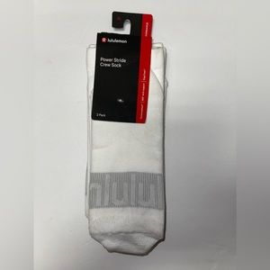 Lululemon Power Stride Crew Sock 2 Pack FOR MEN